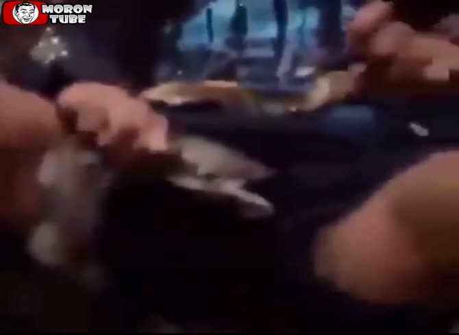 Video :He is bitten by a snake at the wrong place!